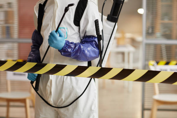 Professional Biohazard Cleanup technician working in Woodsville, NH